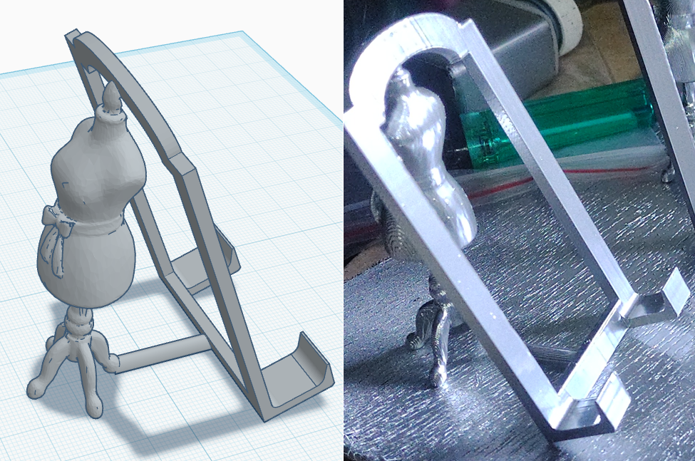Stylish desktop phone holder